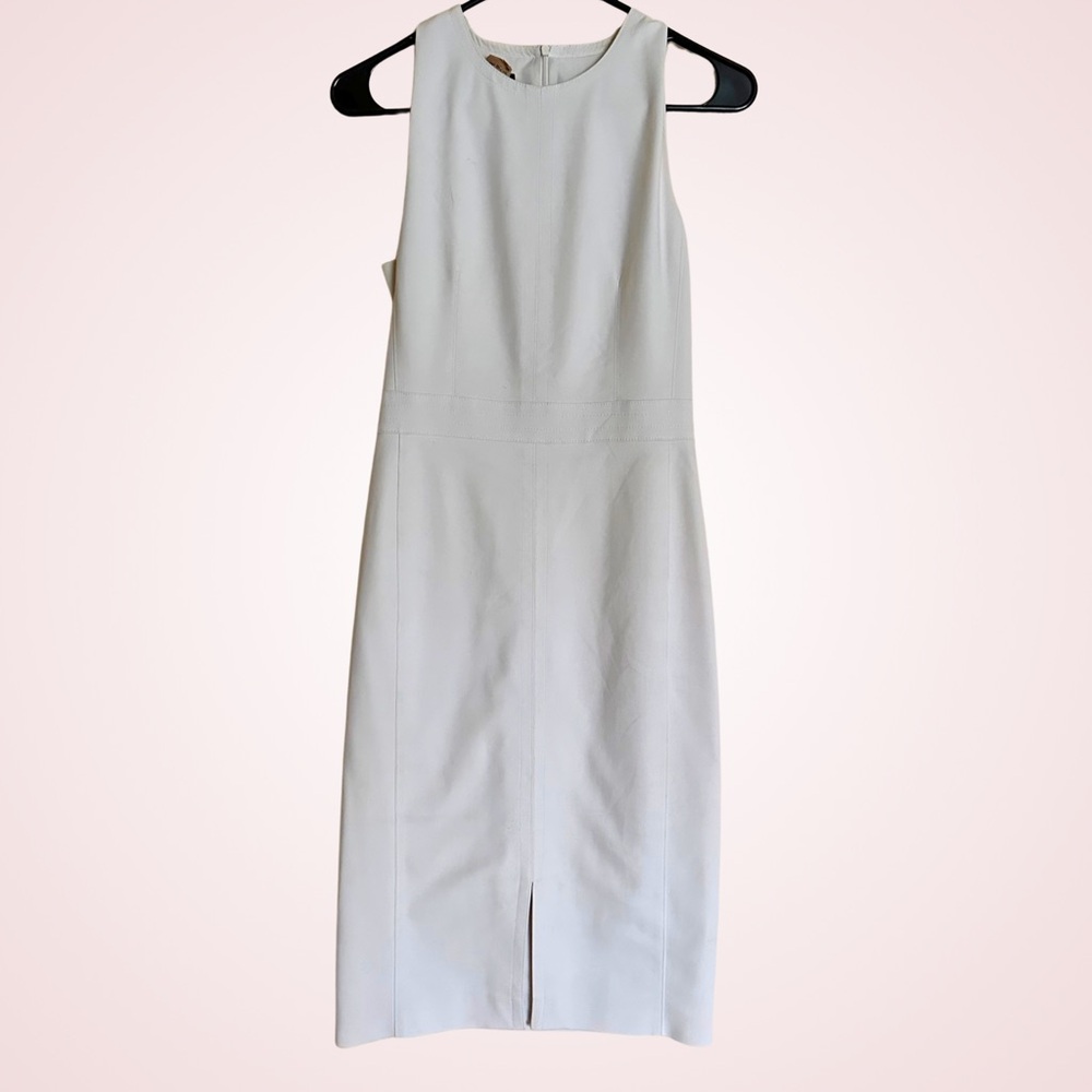 Judith & Charles boutique designer white shift dress size 4